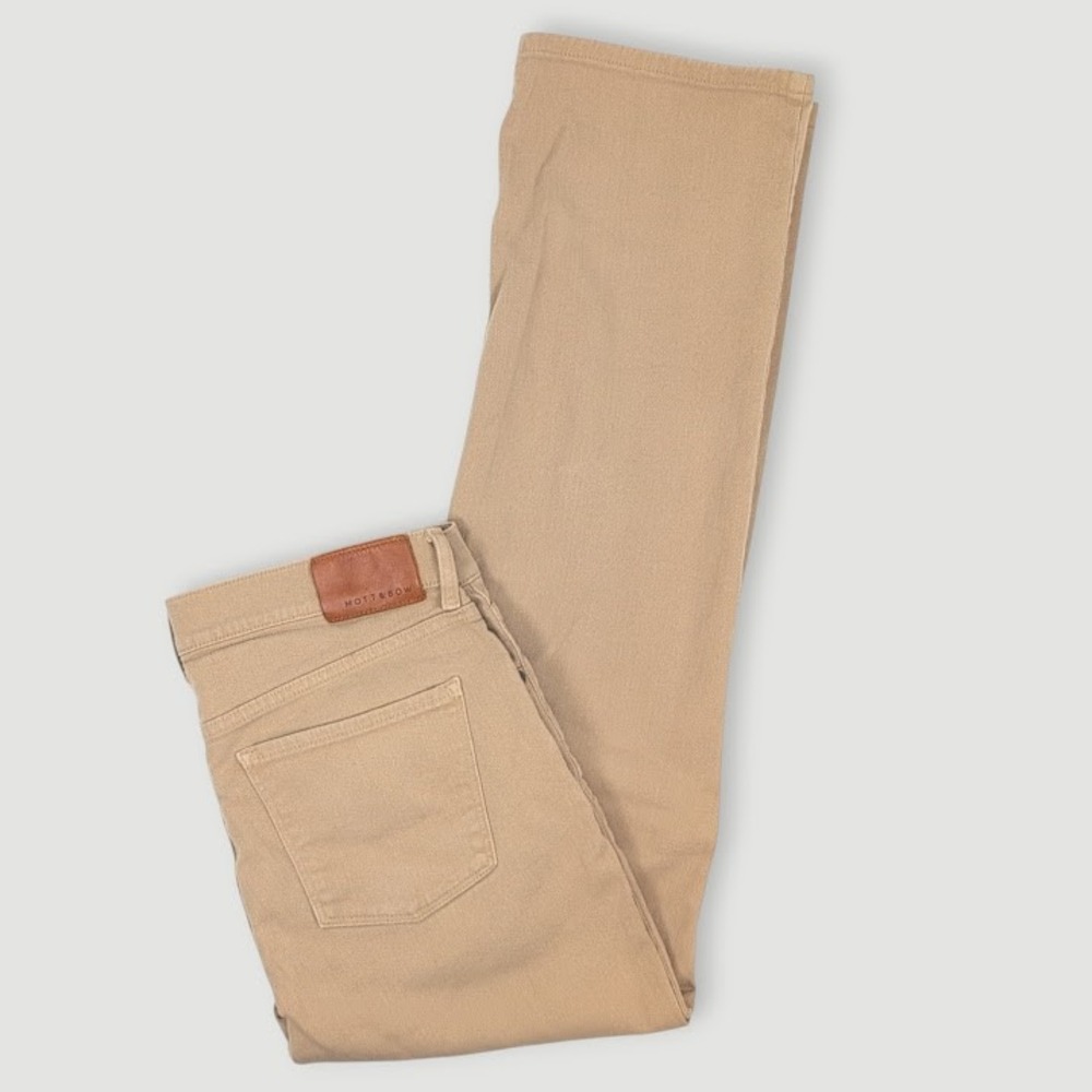 Mott & Bow Mercer Jeans Mens 34x30(Actual Measurements) Tan Straight Leg Casual